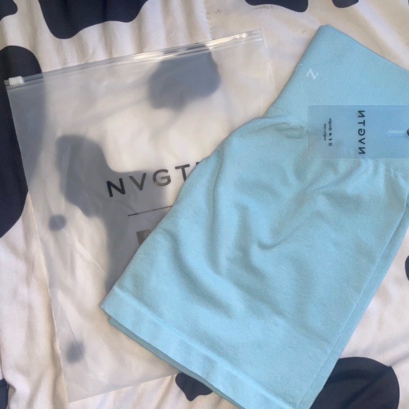 NVGTN Pro Shorts Pastel Blue - Picture 2 of 2